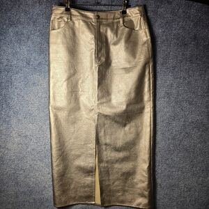 Metallic Silver Women's Skirt M